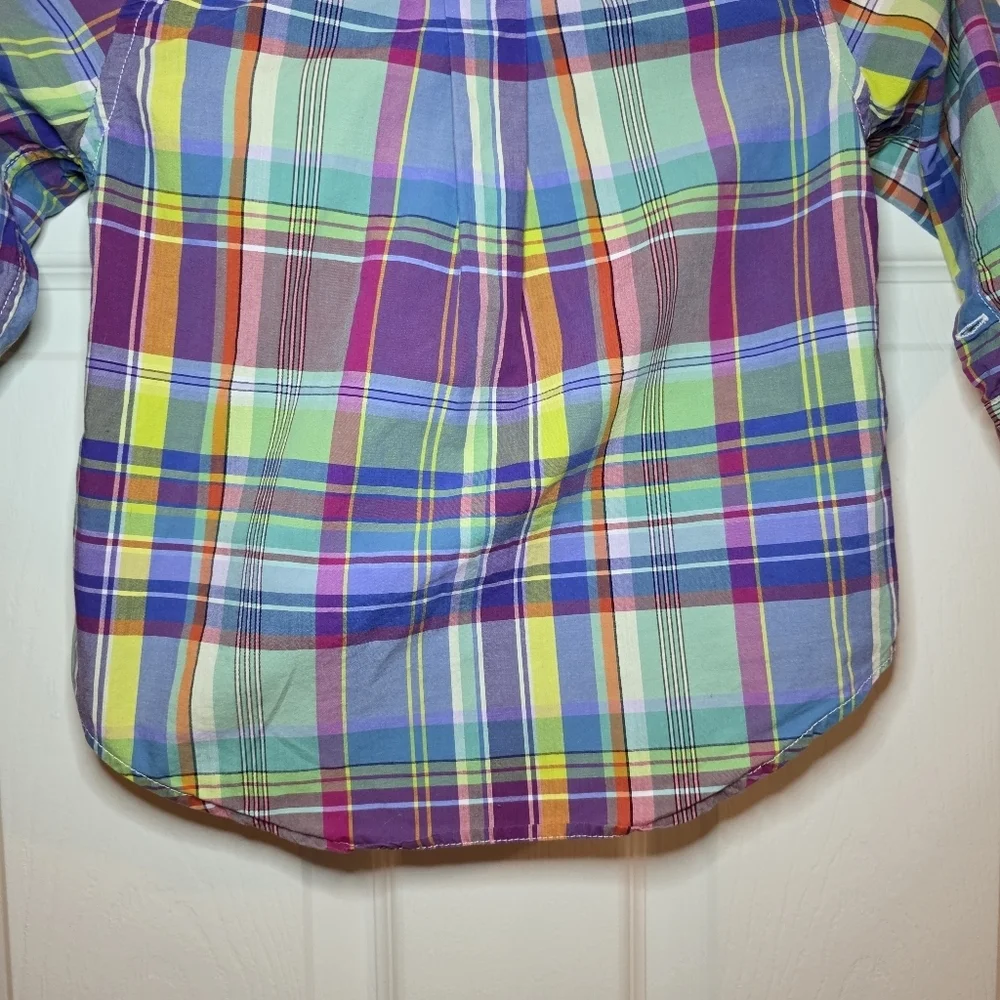 Ralph Lauren Plaid Long Sleeve Button Down Shirt Boys 2T